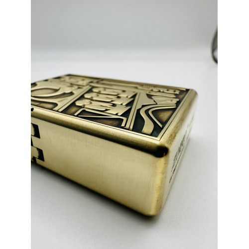 Зажигалка Zorro 912S Armor Brass с 3D-гравировкой «Машина Рождения