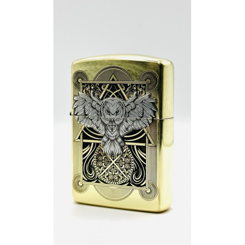Zippo Armor Сова Латунь